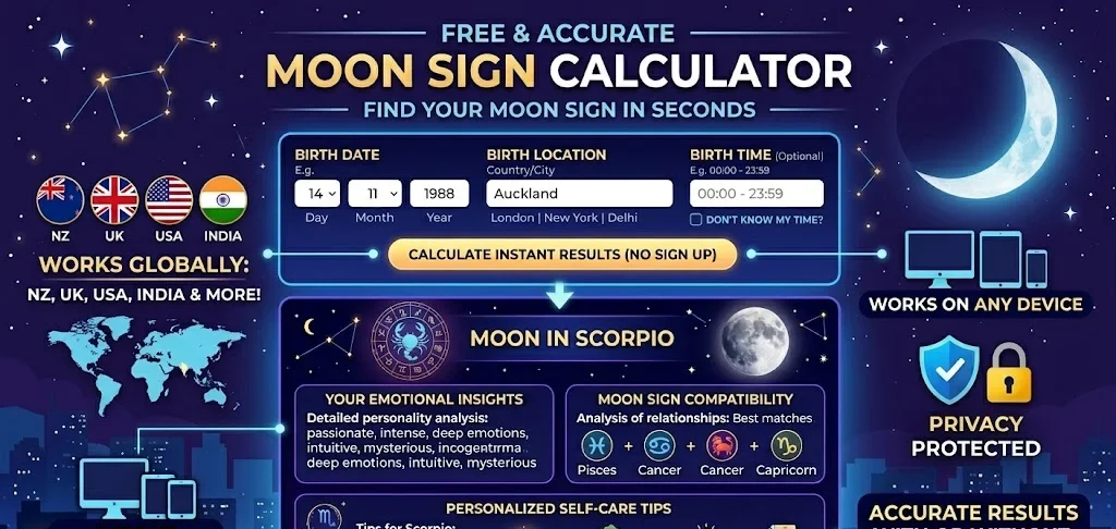 Moon Sign Calculator